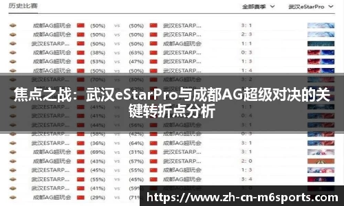 焦点之战：武汉eStarPro与成都AG超级对决的关键转折点分析